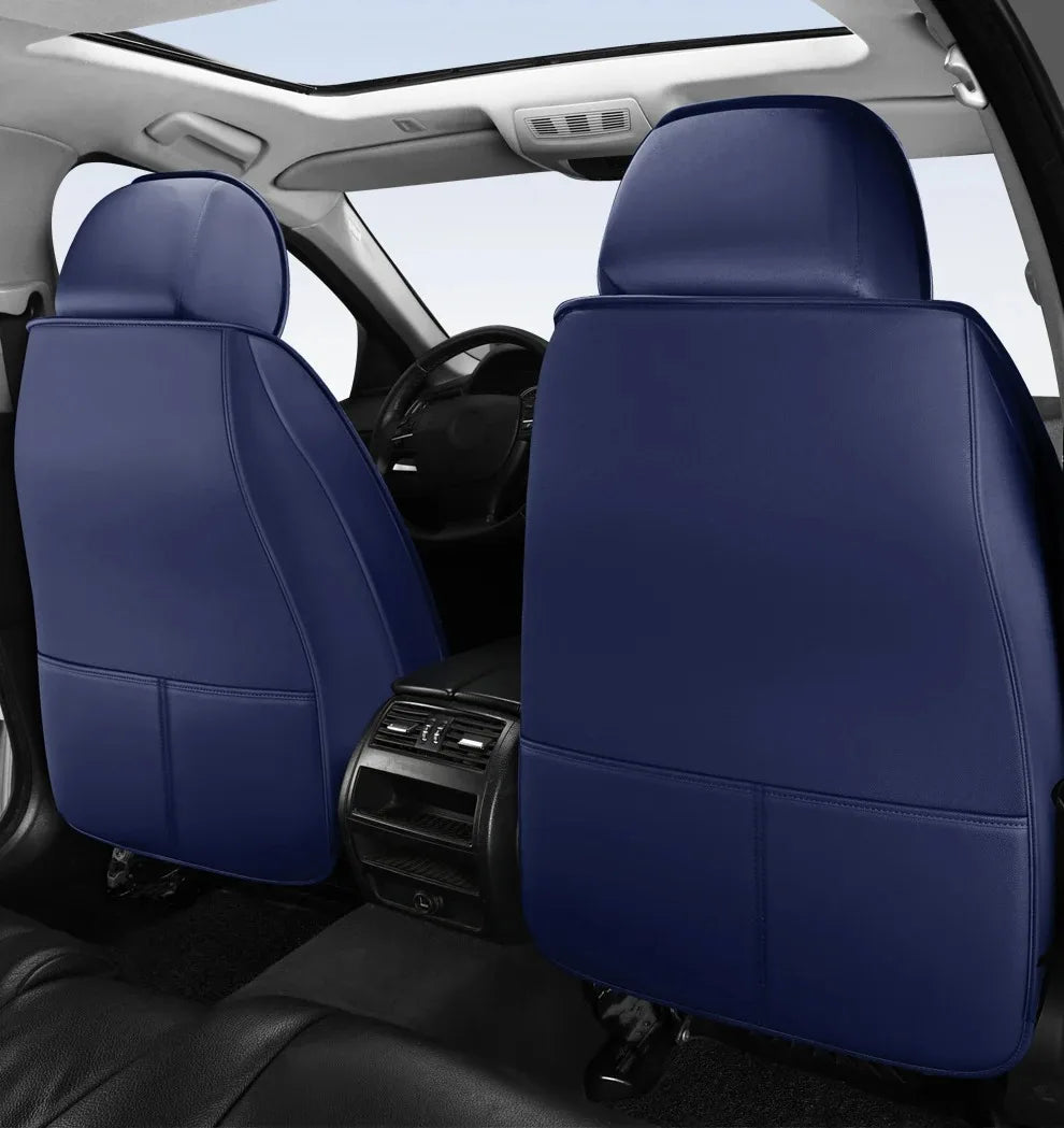 Full-Wrap Leather Car Seat Covers – Durable Universal Fit for All-Season Driving