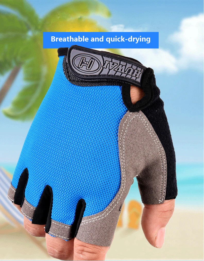 Half Finger Sport Gloves – Breathable Anti-Slip for Cycling and Gym