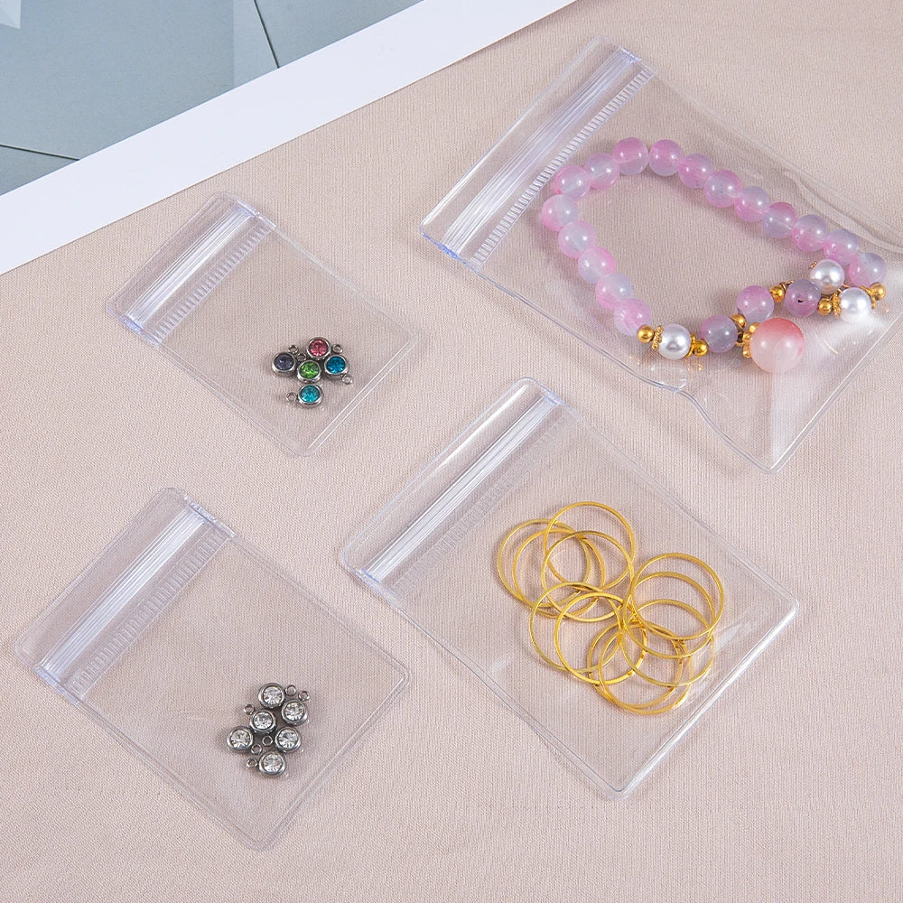 Transparent Jewelry Storage Bags – Anti-Oxidation Pouches for DIY Packaging