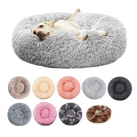 Plush Round Pet Bed – Warm Washable Sofa for Small to Large Dogs and Cats