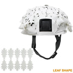 3D Camo Mesh Helmet Cover – Laser Cut Leaf Accessory for Airsoft and Hunting