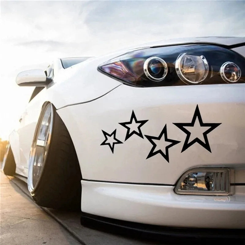 Star Vinyl Car Decal – 12x24cm Waterproof Sticker for Truck Bumper Window