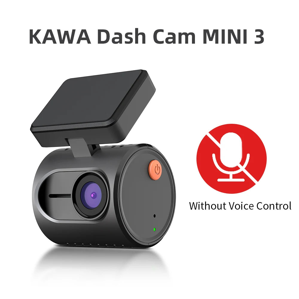 KAWA 2K Dash Camera – Night Vision Video Recorder for Vehicle Security