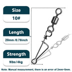 Fishing Rolling Swivels – Quick Change Italian Coastlock Snap for Lure Angling
