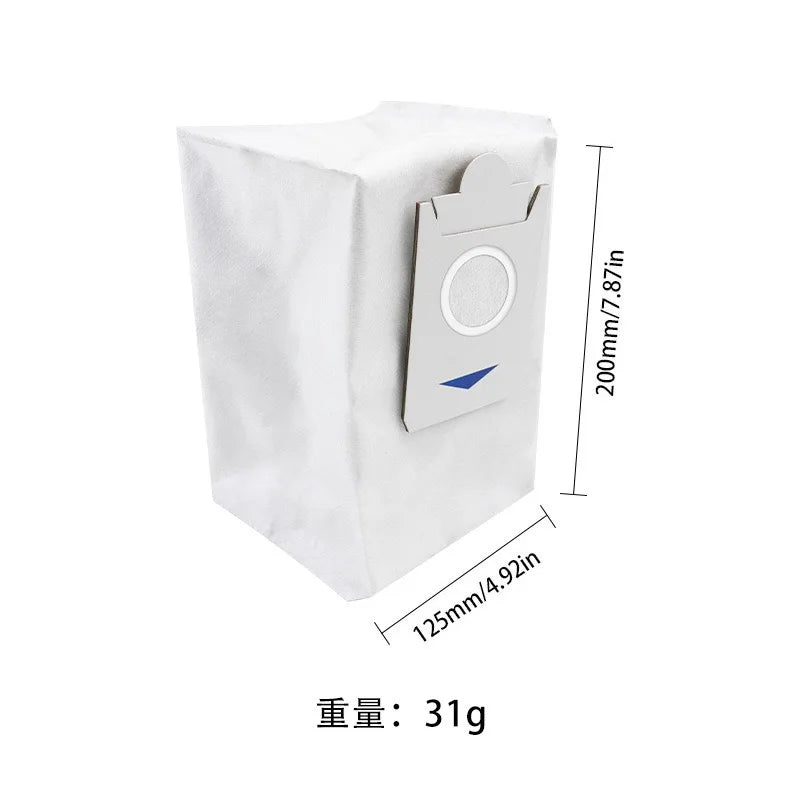 Robot Vacuum Replacement Kit – Dust Bags and Brushes for Ecovacs X5 OMNI