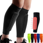Honeycomb Soccer Shin Guards – Compression Calf Sleeves for Kids and Adults