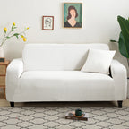 Jacquard Stretch Sofa Cover – Elastic Slipcover for L Shape and Standard Couches