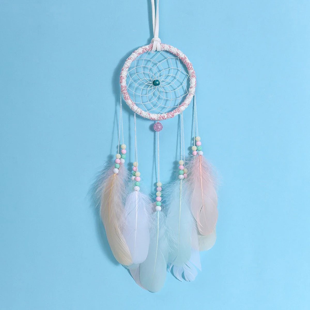 LED Heart Dreamcatcher – Hanging Nordic Ornament for Wedding Decor
