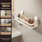 Corner Suction Storage Rack – Wall-Mounted Shelf for Bathroom Organization