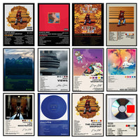 Kanye West Canvas Poster – HD Music Album Art for Home Wall Decor