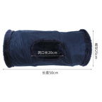 Foldable Suede Cat Tunnel – Porous Interactive Tube for Pet Entertainment