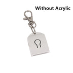 Acrylic LED Keychain – RGB Light Up Key Pendant for DIY Wedding Decor Gifts