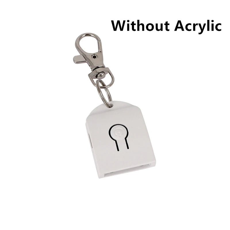 Acrylic LED Keychain – RGB Light Up Key Pendant for DIY Wedding Decor Gifts