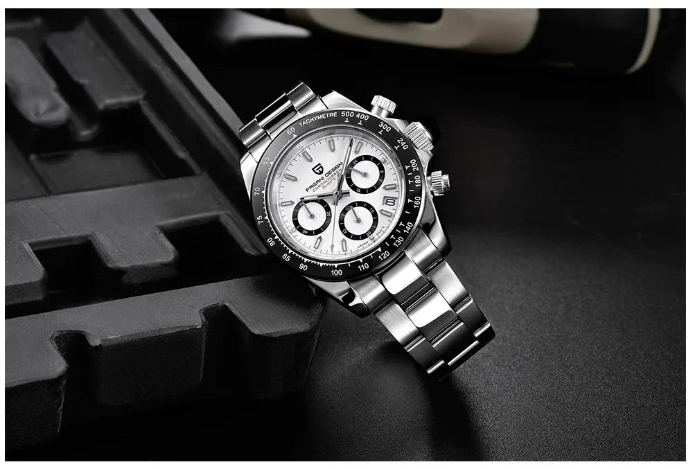Pagani Design Gold Chronograph – Luxury Quartz Wrist Watch for Men