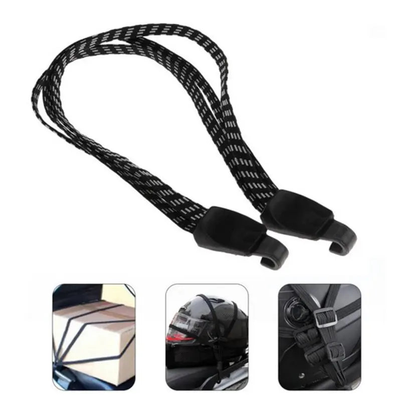 Elastic Bungee Cargo Strap – Heavy Duty Rope with Hook for Bicycle Racks