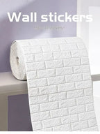 Self-Adhesive 3D Foam Brick Wallpaper – Waterproof Wall Decor for Home Living