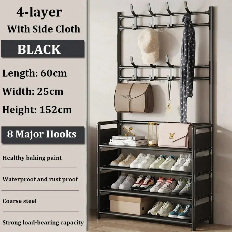 Multi-Layer Shoe Rack – Floor-Standing Organizer for Entryway and Closet Storage