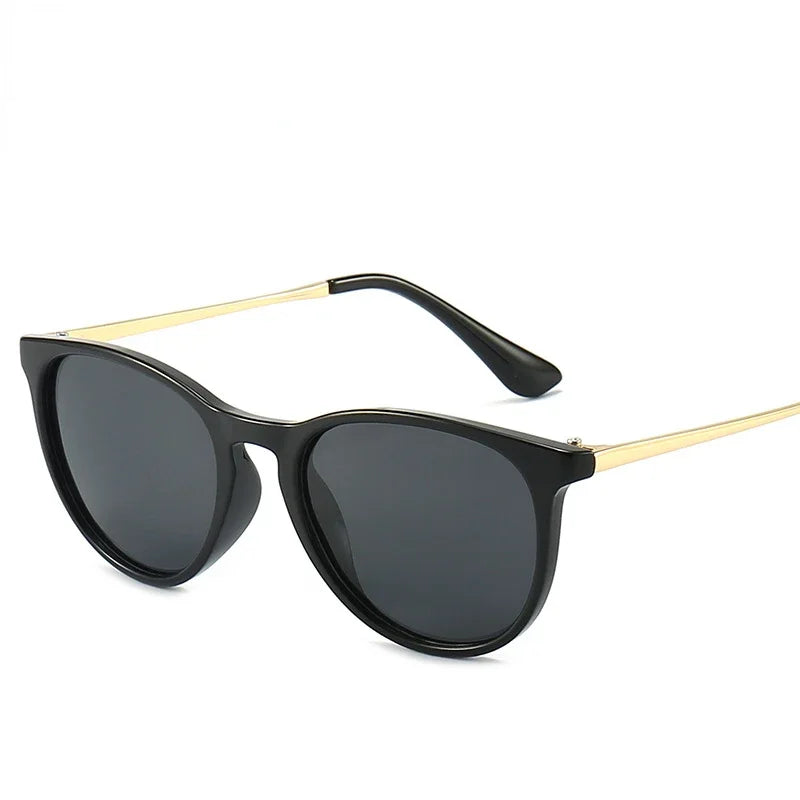 Vintage Round Kids Sunglasses – Polarized Metal UV400 Eyewear for Outdoor Play