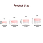 Refillable Cosmetic Sample Jars – Small Plastic Containers for Travel Storage