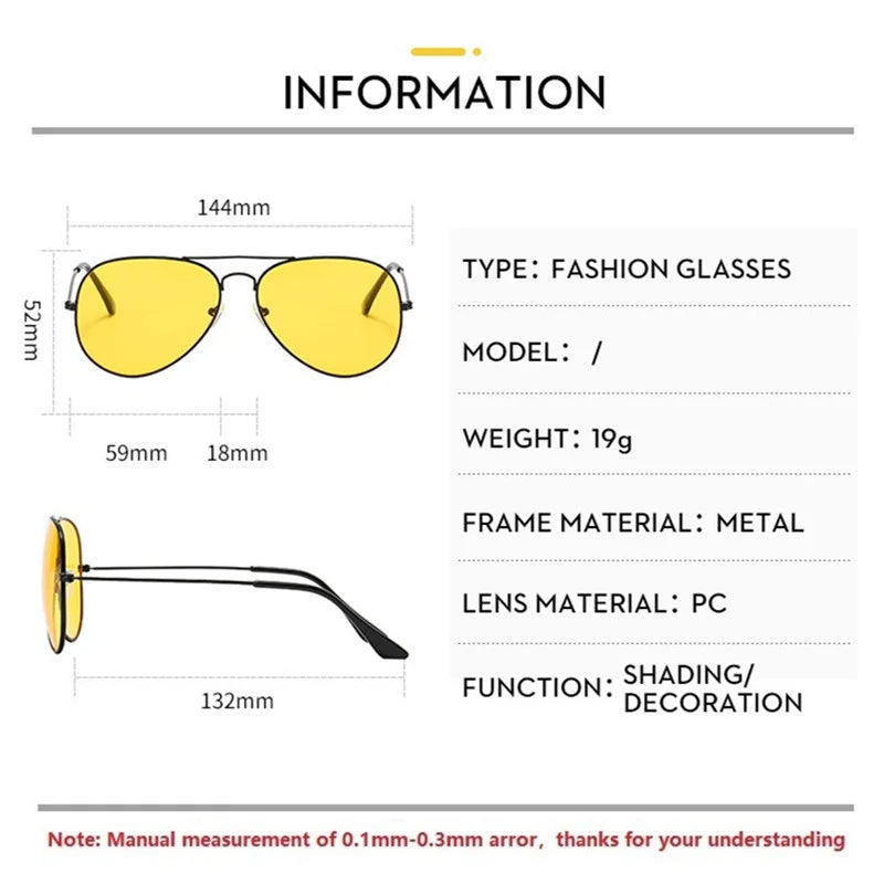 Double Bridge Aviator Sunglasses – Alloy Frame Gradient Lenses for Unisex Fashion