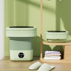 Portable Folding Washing Machine – Ultrasonic Mini Washer for Travel and Home