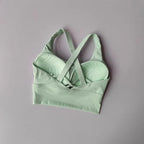 Shock-Absorbing Yoga Sports Bra – Breathable Fitness Top for Gym Workout