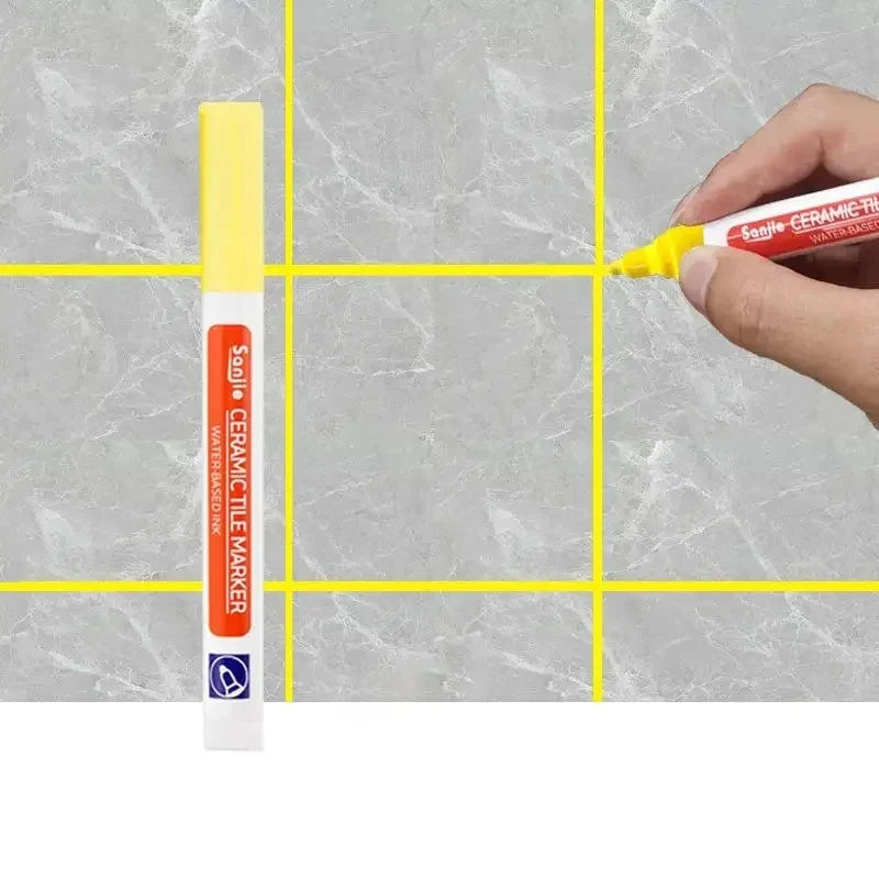 Waterproof Grout Repair Marker – White Tile Seam Paint for Bathroom Restoration