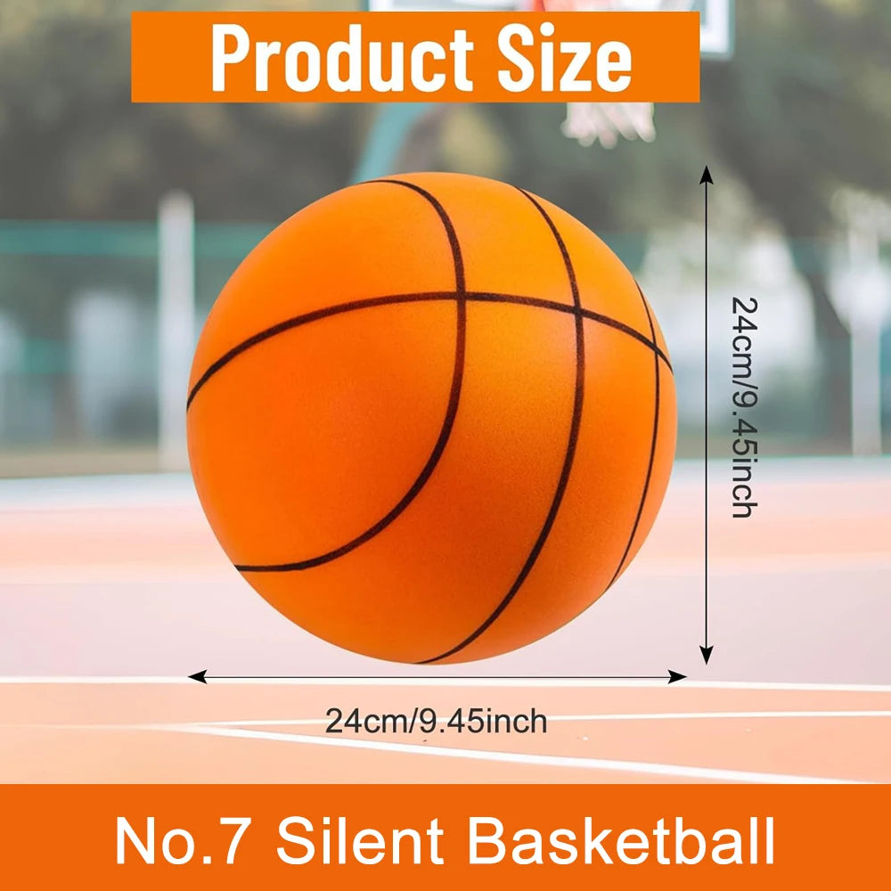 Silent Foam Basketball – Mute Indoor Training Ball for Kids Birthday Gift