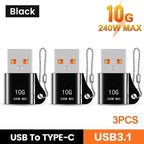 USB to USB-C Adapter – Fast Charging OTG Converter for Smartphones and Laptops