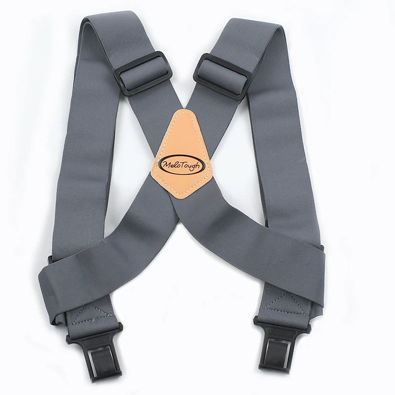 Elastic X-Type Suspenders – Adjustable Wide Braces for Men's Work and Formal