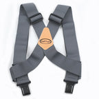 Elastic X-Type Suspenders – Adjustable Wide Braces for Men's Work and Formal