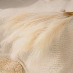 Faux Pampas Grass Decor – 39-inch Fluffy Reed Bouquet for Boho Home Wedding