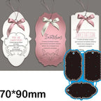 Metal Tag Cutting Dies – Layering Label Stencils for Scrapbooking Crafts