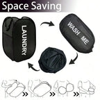 Collapsible Mesh Laundry Hamper – Breathable Pop-Up Basket for Dorm and Travel