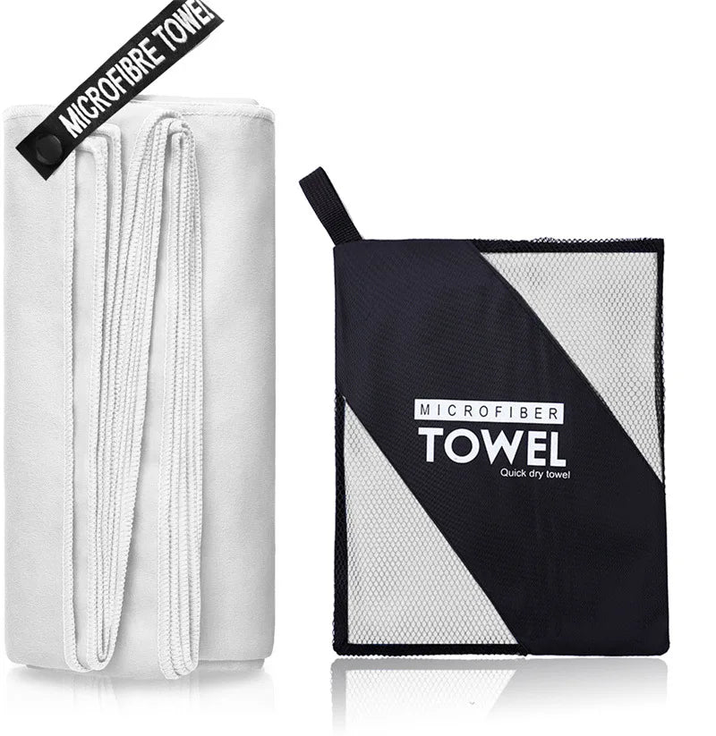 Microfiber Gym Towel – Silver Ion Odor-Free Absorbent Fabric for Workout