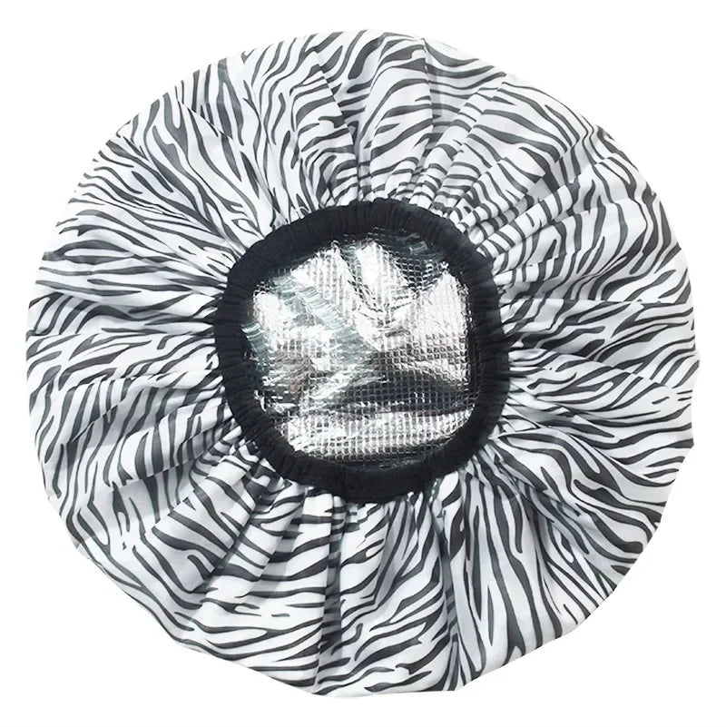 Self-Heating Thermal Hair Mask Cap – Insulated Foil Hat for Deep Conditioning