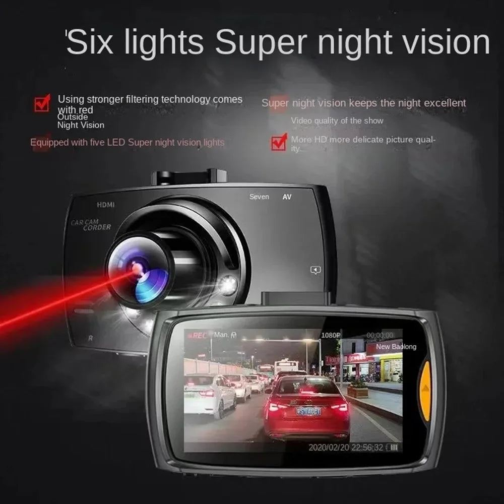 1080P Dash Camera – Night Vision Vehicle Recorder for Car Accident Security