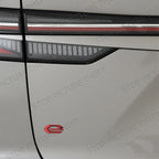 Metal E Logo Car Emblem – Alloy Trunk Fender Badge for Peugeot Vehicles