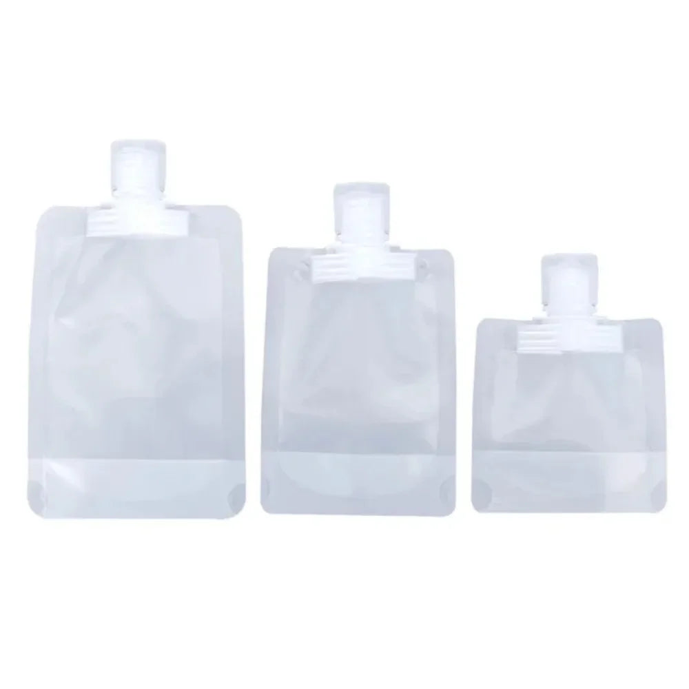 Refillable Travel Squeeze Pouches – Leakproof Toiletry Bags for Liquid Storage