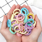 Nylon Elastic Hair Bands – Soft Ponytail Holders for Kids Hairstyles