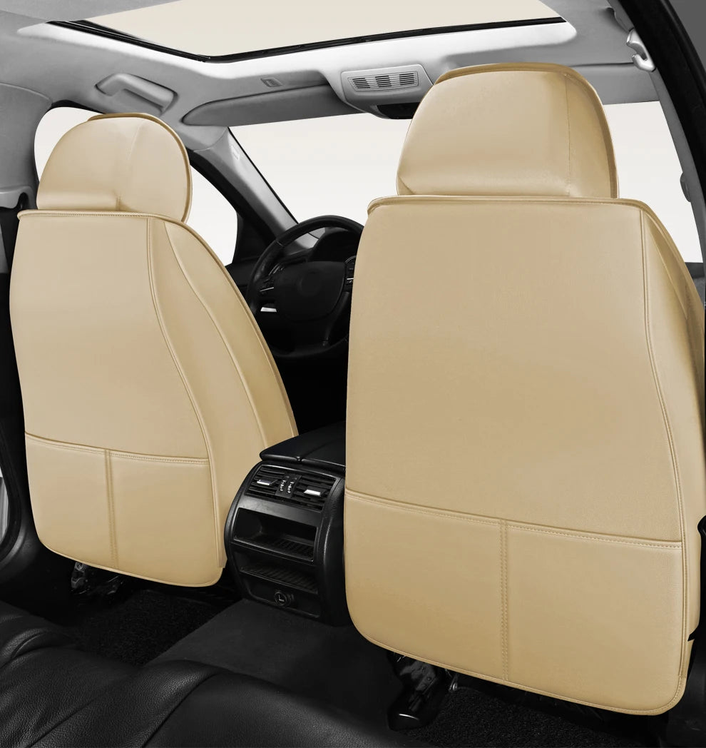 Full-Wrap Leather Car Seat Covers – Durable Universal Fit for All-Season Driving