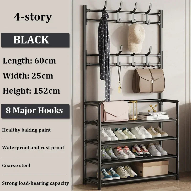 Multi-Layer Shoe Rack – Floor-Standing Organizer for Entryway and Closet Storage