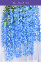 Silk Wisteria Hanging Vines – 110cm Artificial Flower Garland for Wedding Decor