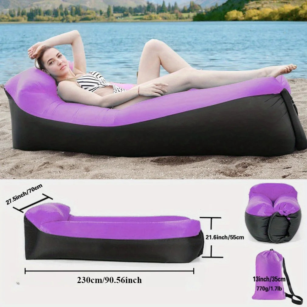Simple Inflatable Outdoor Seating Inflatable Air Lounger for Compact Outdoor Seating – Kairo Supply Co
