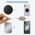 Metal Adhesive Plates – Replacement Iron Discs for Magnetic Phone Car Mounts