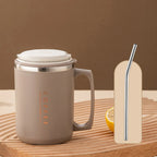 Stainless Steel Coffee Mug – Portable Anti-Scald Cup for Travel and Office