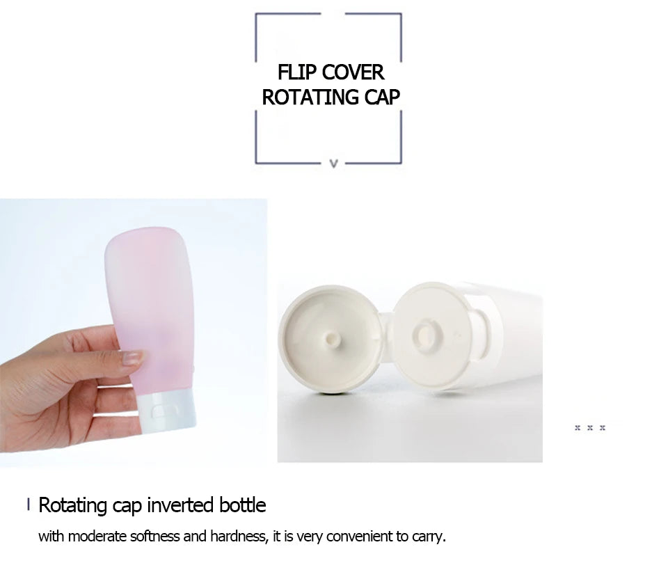 Refillable Squeeze Bottle Kit – Portable Travel Containers for Toiletries