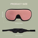 Memory Foam Sleep Mask – Ergonomic 3D Blindfold for Travel and Sleeping