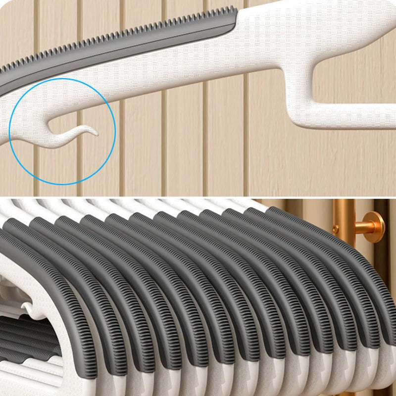 Non-Slip Metal Clothes Hangers – Round Notch Design for Suit and Coat Storage