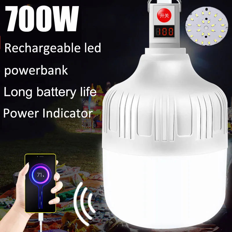 Portable LED Camping Lantern – Rechargeable Motion Sensor Light for Outdoor Emergencies